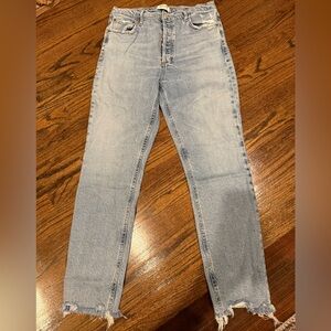 Agolde Blue High-Waist Jeans
